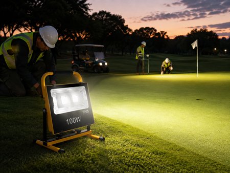 Golf-course-light-installation