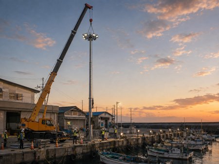 Small-fishing-port-High-mast-lighting